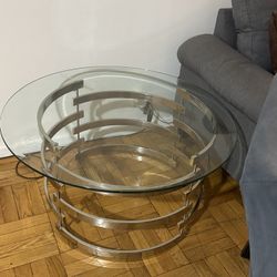 Telly Glass Metal Coffee Table Orden Ellis