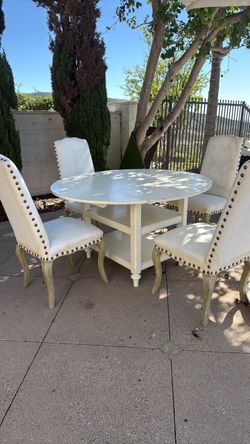 Pottery barn table and 4 chairs