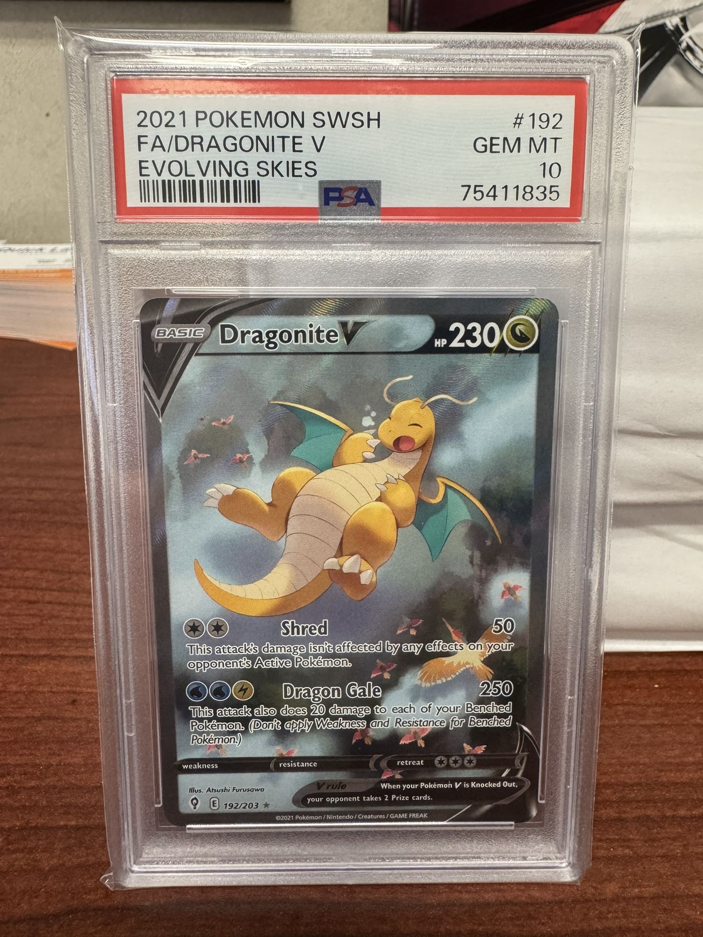 Dragonite PSA 10 Moltres Pokemon