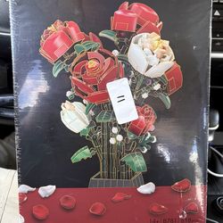 Rose Bouquet Building Block Set