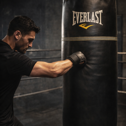 Everlast Super Leather 100 lb Heavy Bag – Premium Boxing Bag