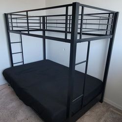 Bunk Bed Framw w/ Futon Cushion