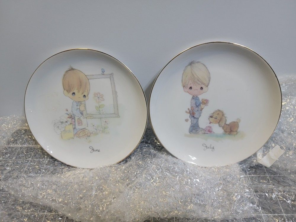 Precious Moments June July Plate