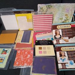 Nice Lot of Cardstock, Scrapbooking Supplies And Jewelry Craft Kits And More
