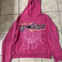Sp5der Hoodie Pink V2 