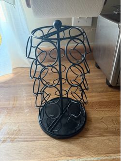 K cup holder rotates organizer stand holds 35 pods capacity
