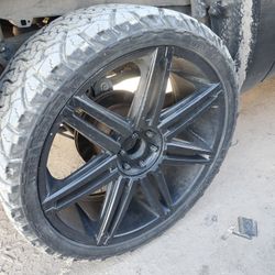 26" inch wheels and tires 6 lugs chevy toyota nissan