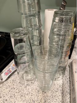 11 drinking glasses
