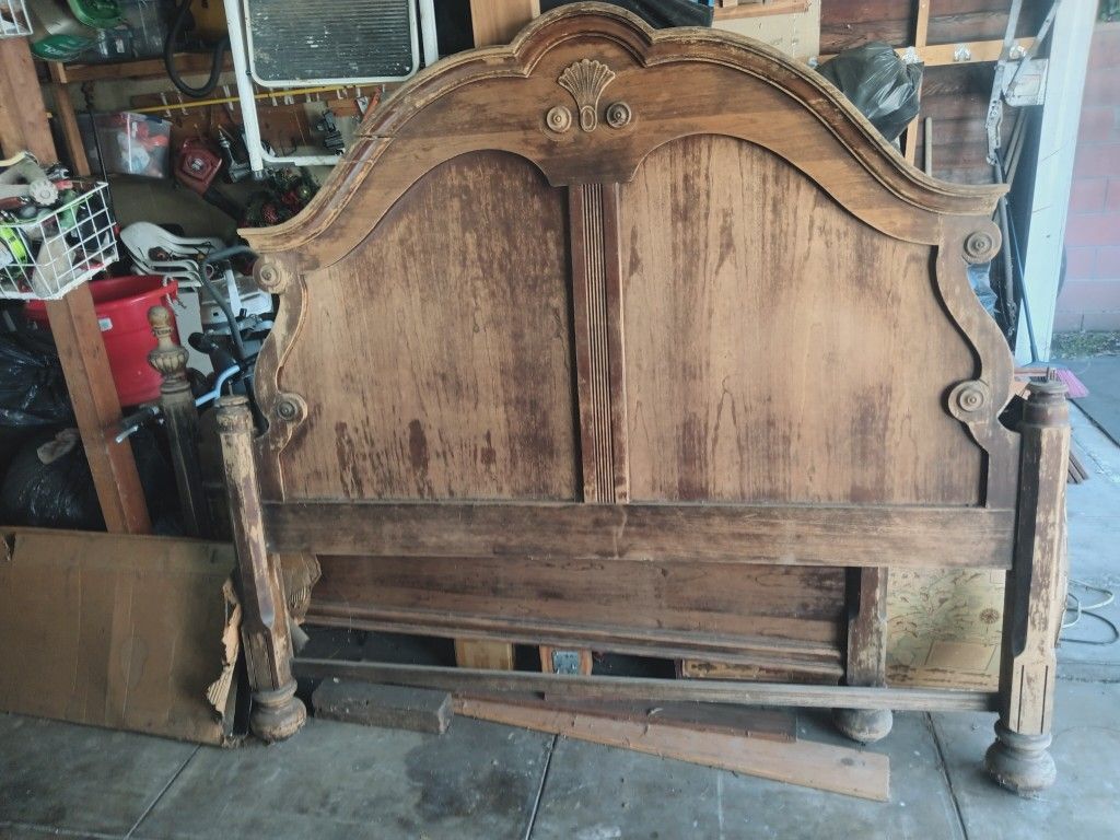 Antique Queen Ann Bed