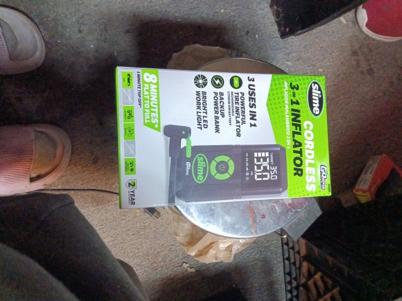 Slime,Cordless,3in1  Inflator 