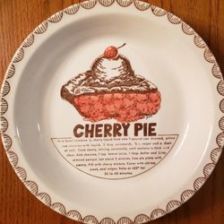 Vintage Ceramic Pie Plate