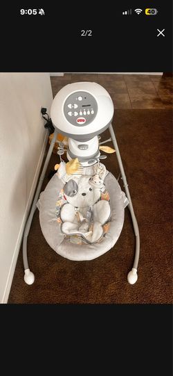 Gently used baby swing