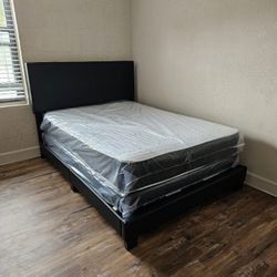 NEW FULL MATTRESS WITH BOX SPRING ♨️ Bed frame sold separately 