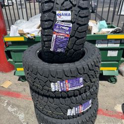 LT 33x12.50x20 ATLAS RT $750 CASH OUT THE DOOR All Terrain Tires installed (4) New 50,000 Miles