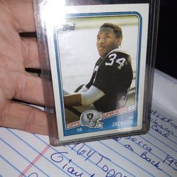 1988  Topps Bo Jackson Rookie Card #327