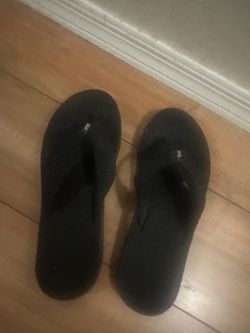Black Flip Flops