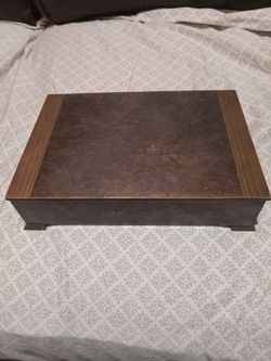 Antique Bronze & Brass Cigerette Box