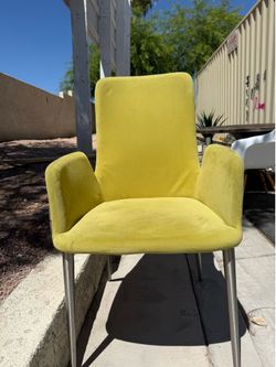 7 - Dining Chair Brushed 'Legs, Citrine-Set