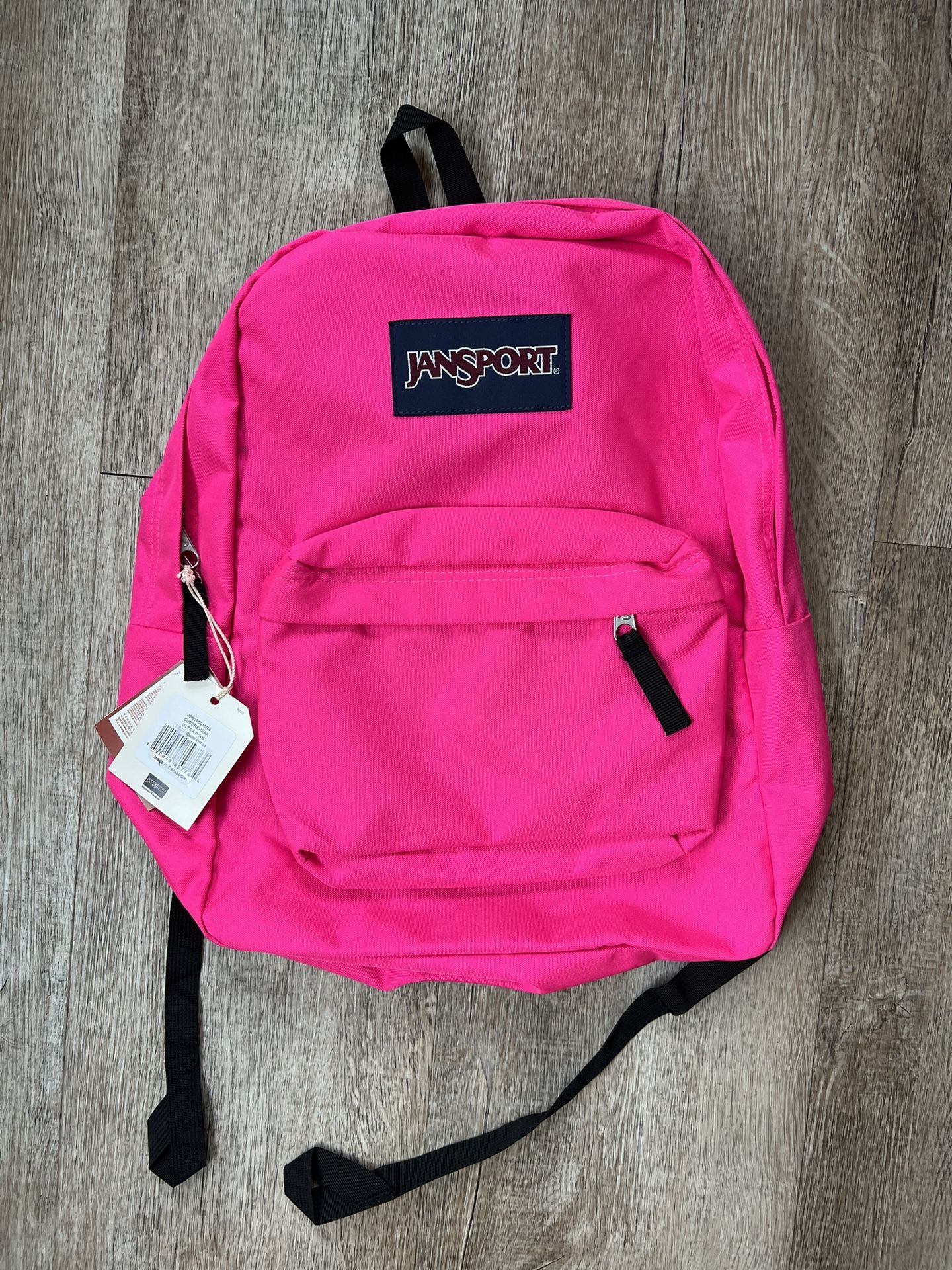 Jansport Bright Neon Pink Backpack Brand New With Tags