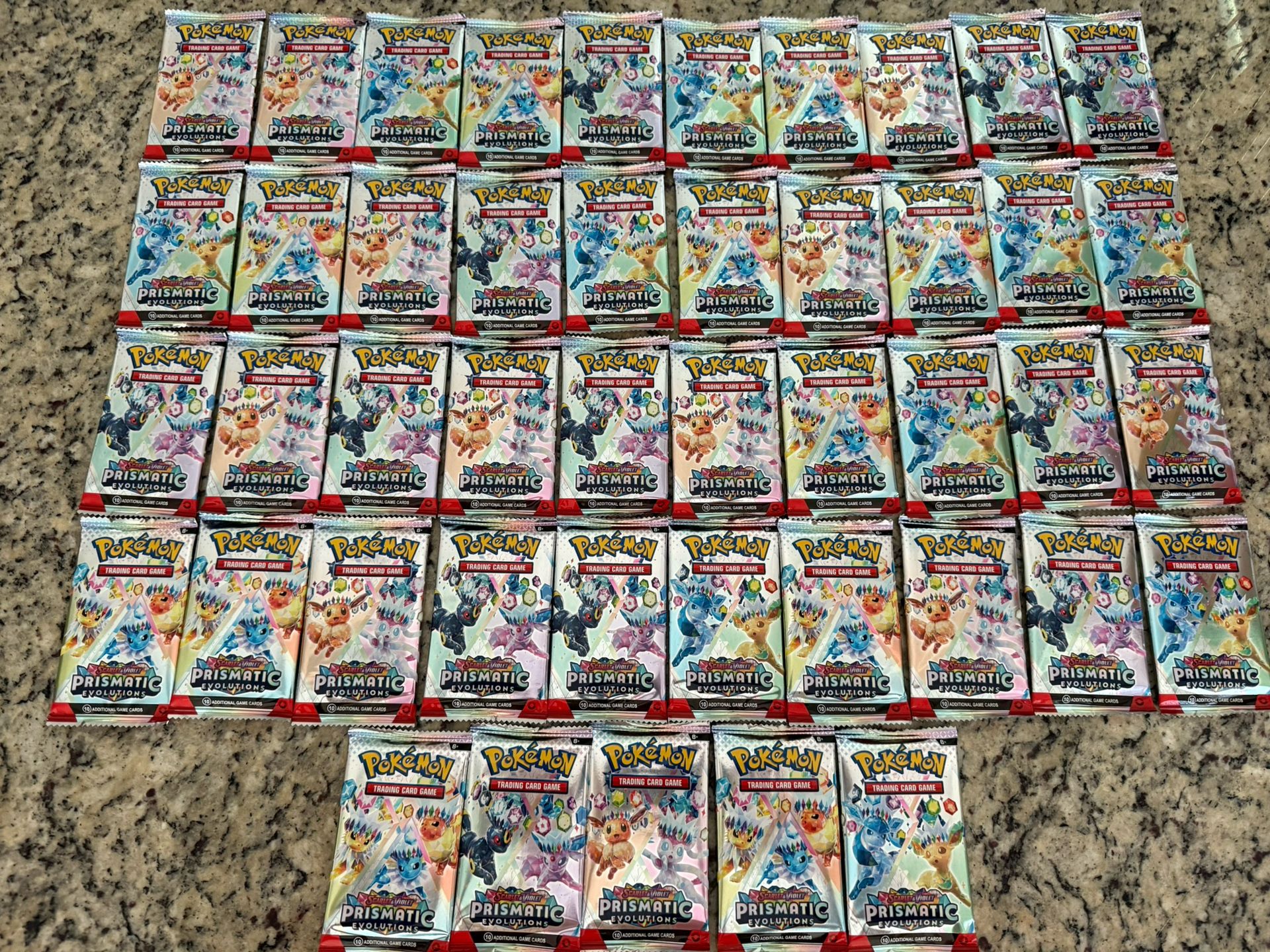 Pokemon Scarlet & Violet Prismatic Evolutions - 5 Packs