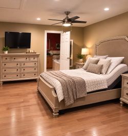 Queen bedroom set from Ashley – Adjustable Bed base