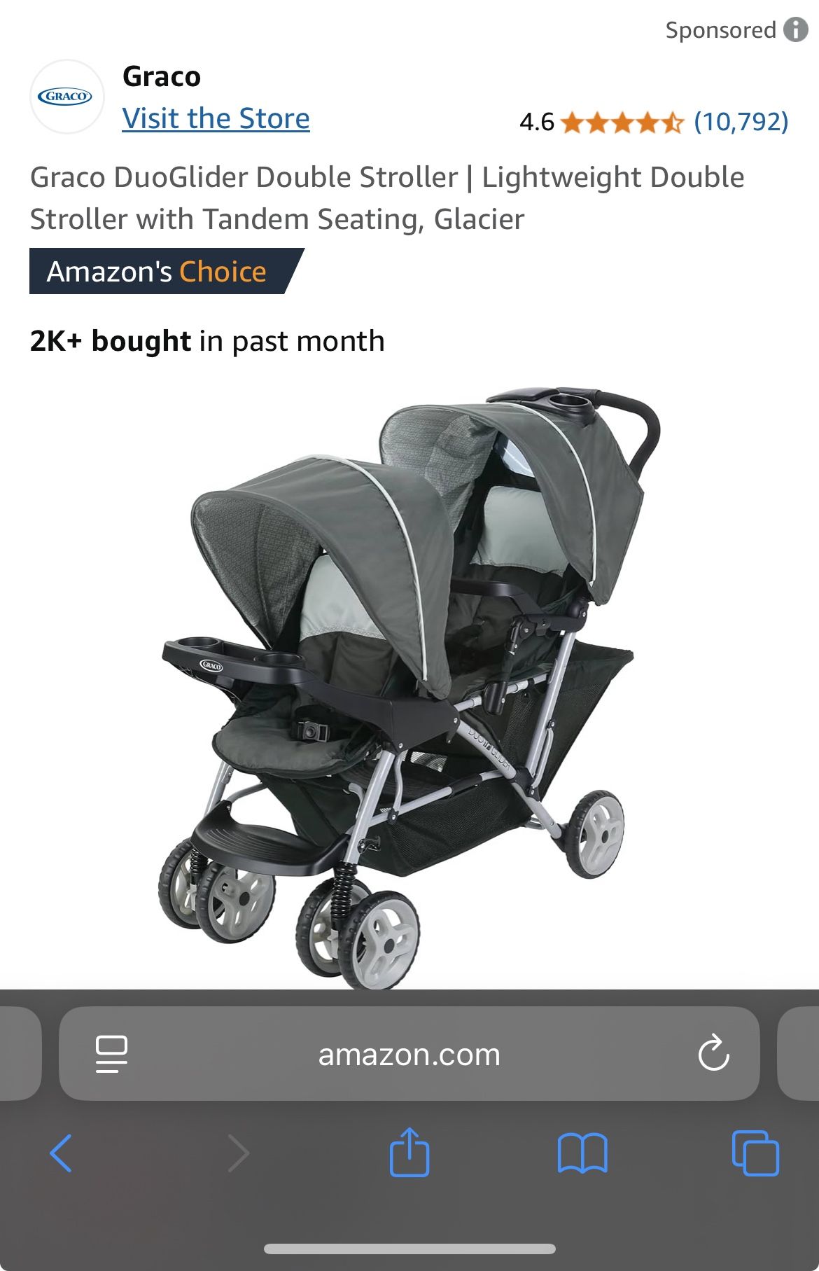 Double Stroller - LIKE NEW
