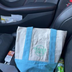 Trader Joe's Pastel Mini Canvas Tote Bags 2025 LIMITED EDITION NWT - LOT OF 4 💕