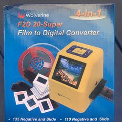 NEW - Film To Digital (4 In 1) Converter