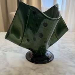 Hand Made Glass Vase From Scottsdale Artist