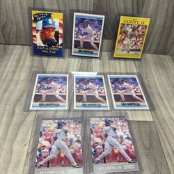 Ken Griffey Jr Baseball Card Lot Of 8 All Come In Protective Cases 