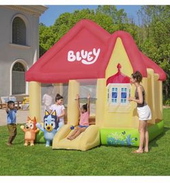 Bluey’s Kids Inflatable Mega Bouncy House with Slide Used Like New