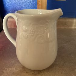 Ceramic White Pitcher 