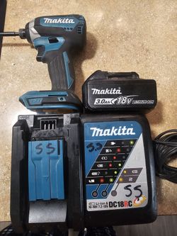 MAKITA IMPACT DRILL(XDT13), BATTERY AND CHARGER