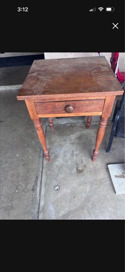 Vintage real wood table