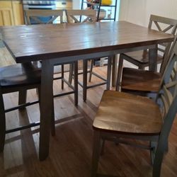 Counter Height Table With 6 Chairs