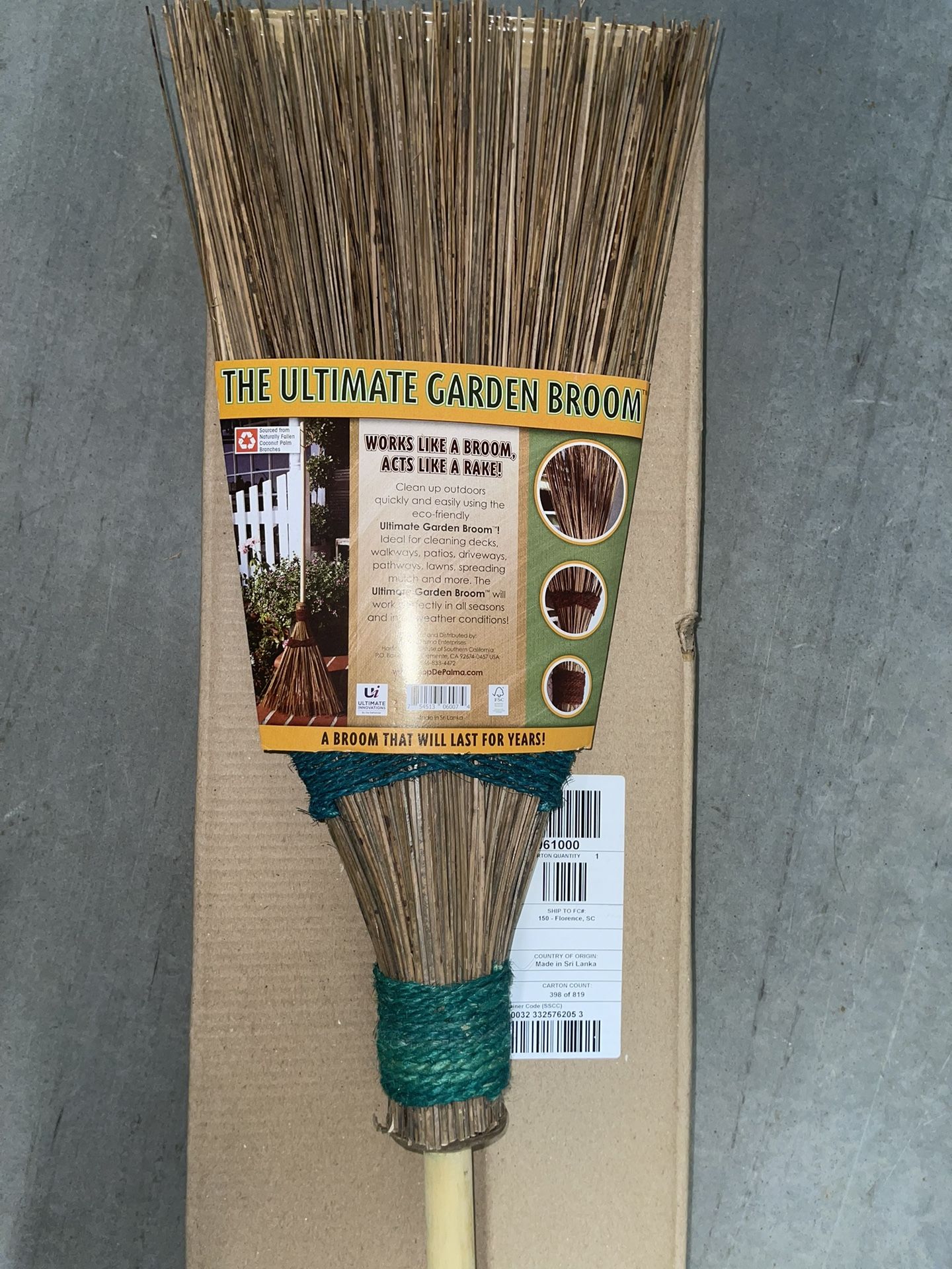 The Ultimate Garden Broom Set Green All Season Outdoor Patio Driveway Pathway 