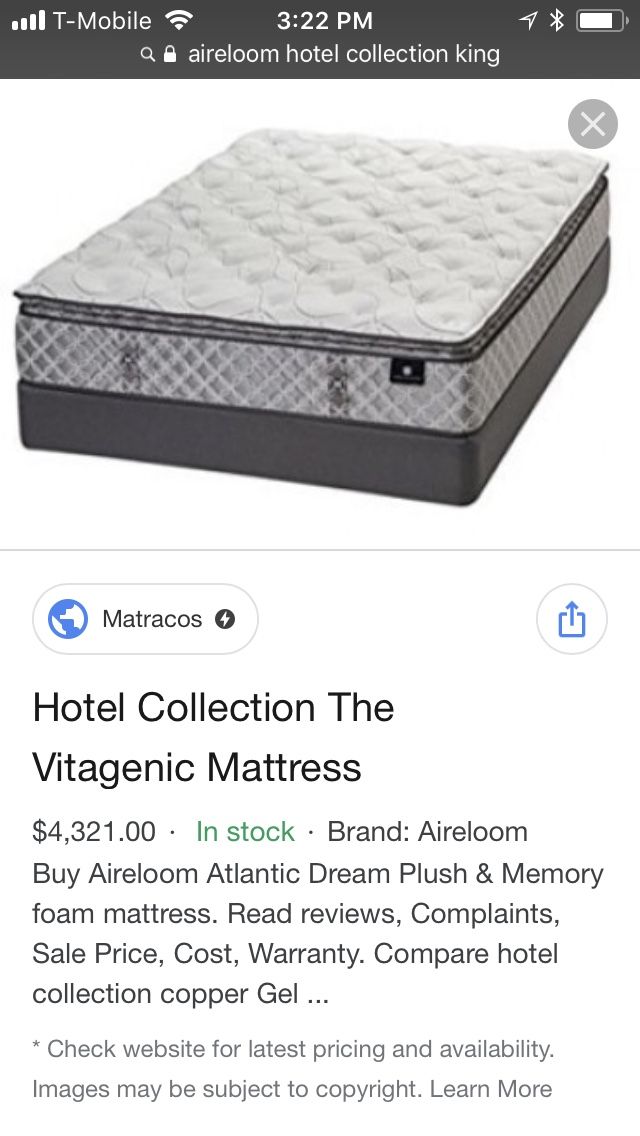 Airloom Hotel Collection King Mattress Set