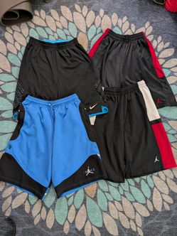 4 Men's NIKE Dri-Fit Basketball Shorts (3 Air Jordan) - Medium