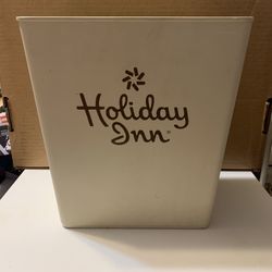 Vintage Holiday Inn Trash Can