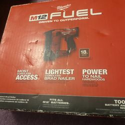 M12 FUEL 12-Volt Lithium-Ion Brushless Cordless 18-Gauge 1-1/2 in. Compact Brad Nailer (Tool Only) 