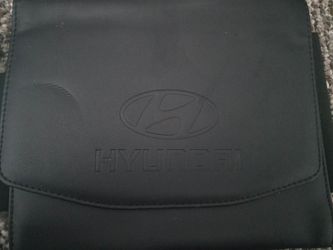 Hyundai owners manual document holder