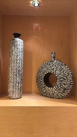 Decorative Mosaic Vase Set of Two