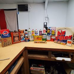 Vintage Oil Cans And Car Parts $1500
