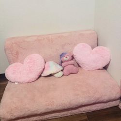 Fold Out Couch Pink