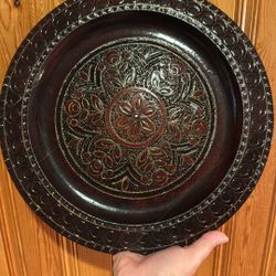 Wooden Hand Crafted Plate