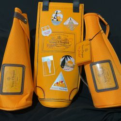 Veuve Clicquot Champagne Insulated Carrier Protector Jacket 3 Pieces