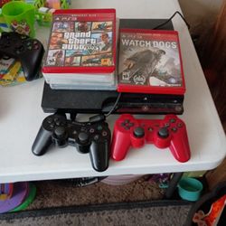 PS3 With 5 Games 
