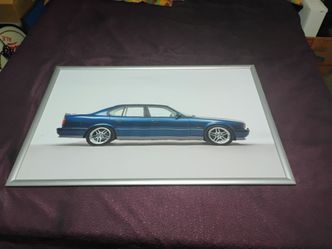 RARE BMW Dealer Display Art framed size 38x25