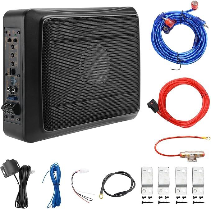 10" 600W Powered Car Subwoofer with Built-in Amplifier