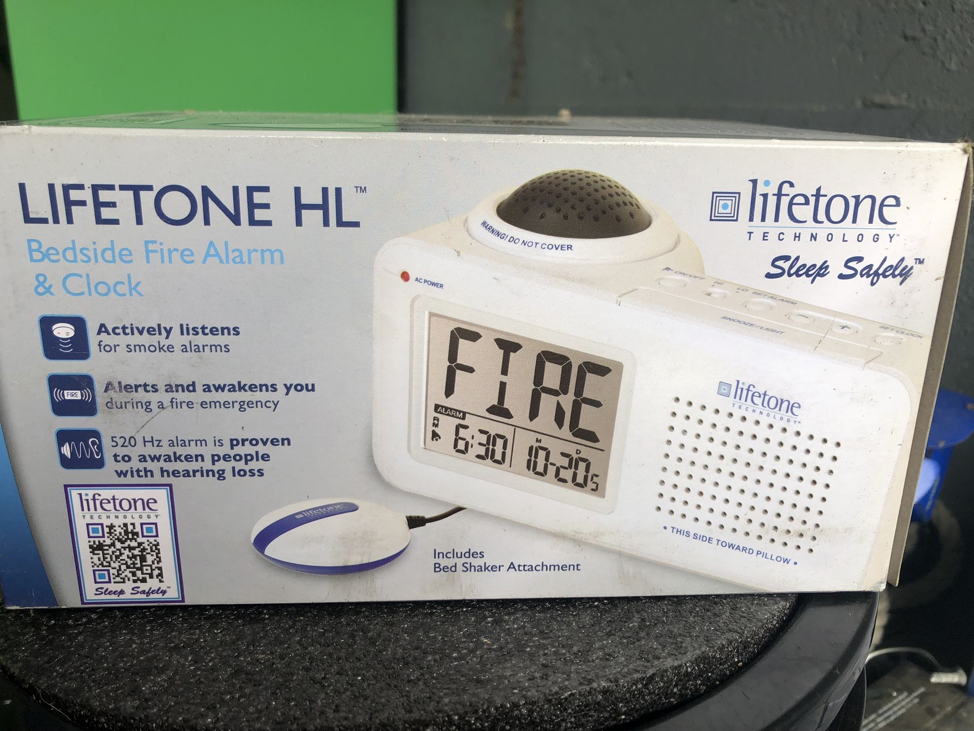 Bedside Fire Alarm/clock